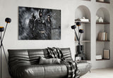 Batman, Catwomen and Bane Glass Wall Art