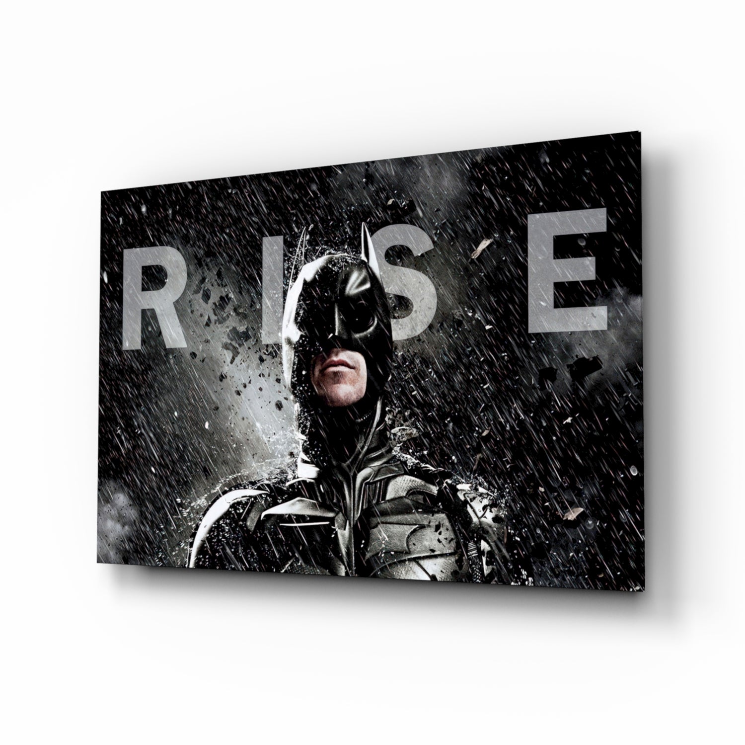 Batman Rise Glass Wall Art