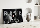 Batman Rise Glass Wall Art