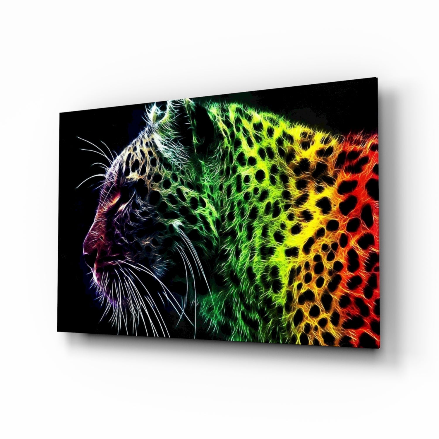 Leopard Glass Wall Art