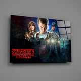 Stranger Things Poster Glass Wall Art