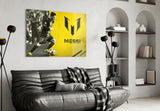 Messi Glass Wall Art