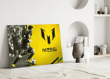 Messi Glass Wall Art