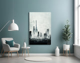 Old City Silhouette Glass Art || Designer's Collection