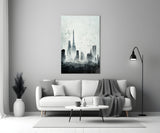 Old City Silhouette Glass Art || Designer's Collection