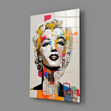 Marilyn Monroe Glass Wall Art || Designer's Collection