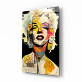 Marilyn Monroe Glass Wall Art || Designer's Collection