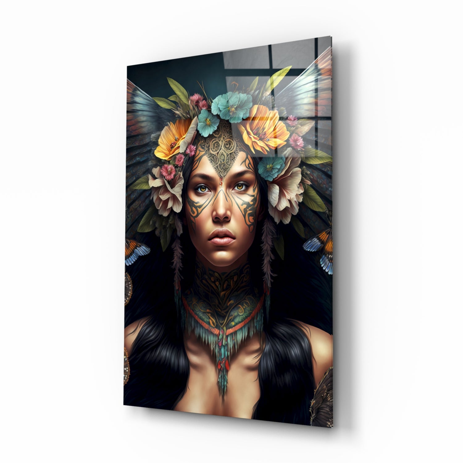 Warrior Beautiful Glass Wall Art || Designer's Collection