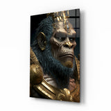 Ape King Glass Wall Art || Designer's Collection