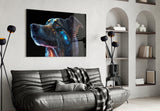 Space Dog Glass Wall Art || Designer's Collection