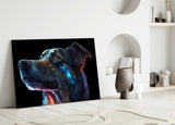 Space Dog Glass Wall Art || Designer's Collection