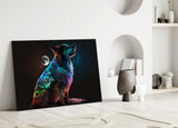 Space Dog Glass Wall Art || Designer's Collection