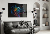 Space Dog Glass Wall Art || Designer's Collection