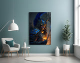 Master Warrior Glass Wall Art || Designer's Collection