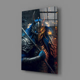 Lord Warrior Glass Wall Art || Designer's Collection