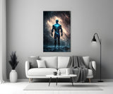 Vitruvius Man Glass Wall Art || Designer's Collection