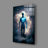 Vitruvius Man Glass Wall Art || Designer's Collection