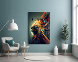 Lion King Glass Wall Art || Designer's Collection