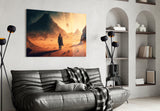 Walk on Another Planet Glass Wall Art || Designer's Collection