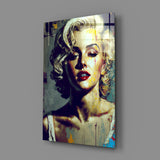 Marilyn Monroe Glass Wall Art || Designer's Collection