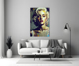 Marilyn Monroe Glass Wall Art || Designer's Collection