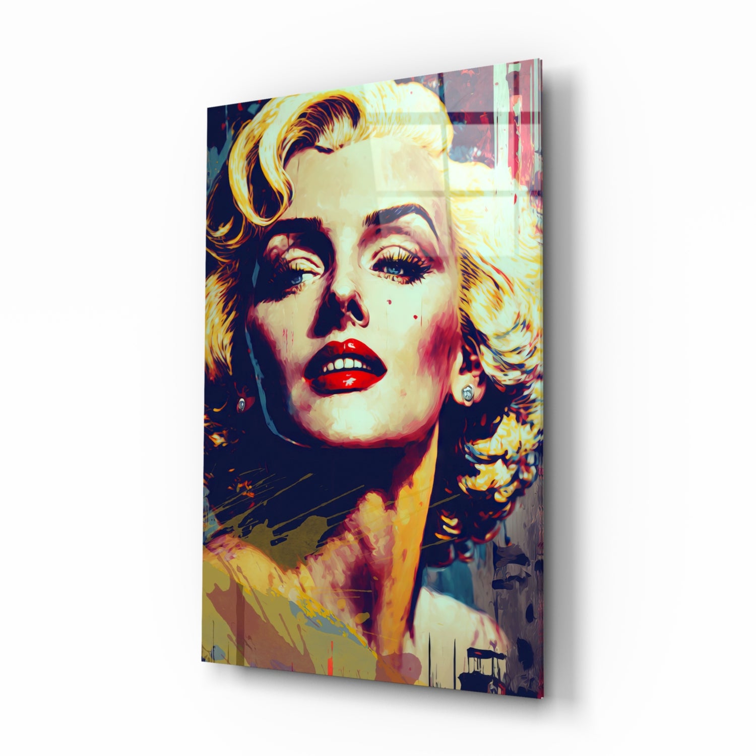 Marilyn Monroe Glass Wall Art || Designer's Collection