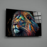 Nobility of the Lion Glass Wall Art || Designer's Collection