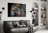 Nobility of the Lion Glass Wall Art || Designer's Collection