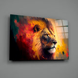 Nobility of the Lion Glass Wall Art || Designer's Collection