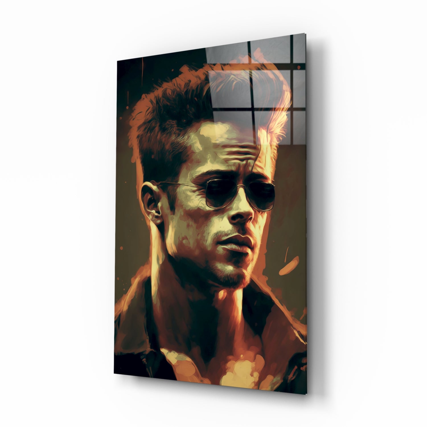 Fight Club - Tyler Durden Glass Wall Art || Designer's Collection