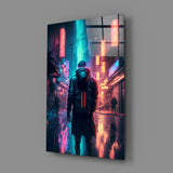 Cyberpunk Glass Wall Art || Designer's Collection