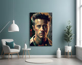 Fight Club - Narrator Glass Wall Art || Designer's Collection