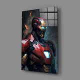 Iron Man Glass Wall Art || Designer's Collection