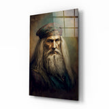 Leonardo da Vinci Glass Wall Art || Designer's Collection