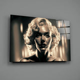 Marilyn Monroe Glass Wall Art || Designer's Collection