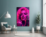 Marilyn Monroe Glass Wall Art || Designer's Collection