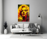 Marilyn Monroe Glass Wall Art || Designer's Collection