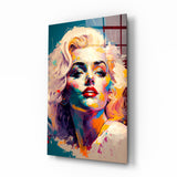 Marilyn Monroe Glass Wall Art || Designer's Collection