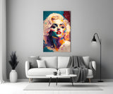 Marilyn Monroe Glass Wall Art || Designer's Collection