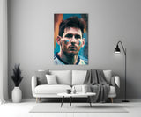 Messi Glass Wall Art || Designer's Collection