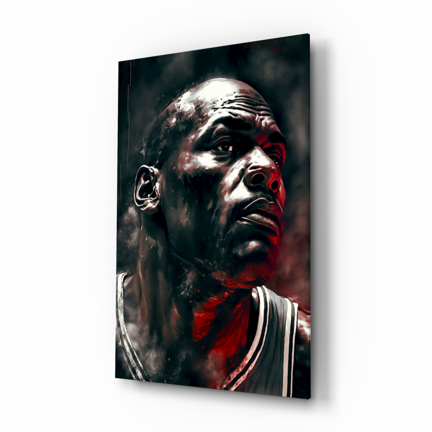 Michael Jordan Glass Wall Art || Designer's Collection