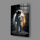 Astronaut  Glass Wall Art || Designer's Collection