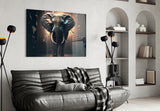 Glory of an Elephant Glass Wall Art || Designer's Collection