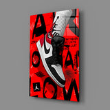 Air Jordan Glass Wall Art || Designers Collection