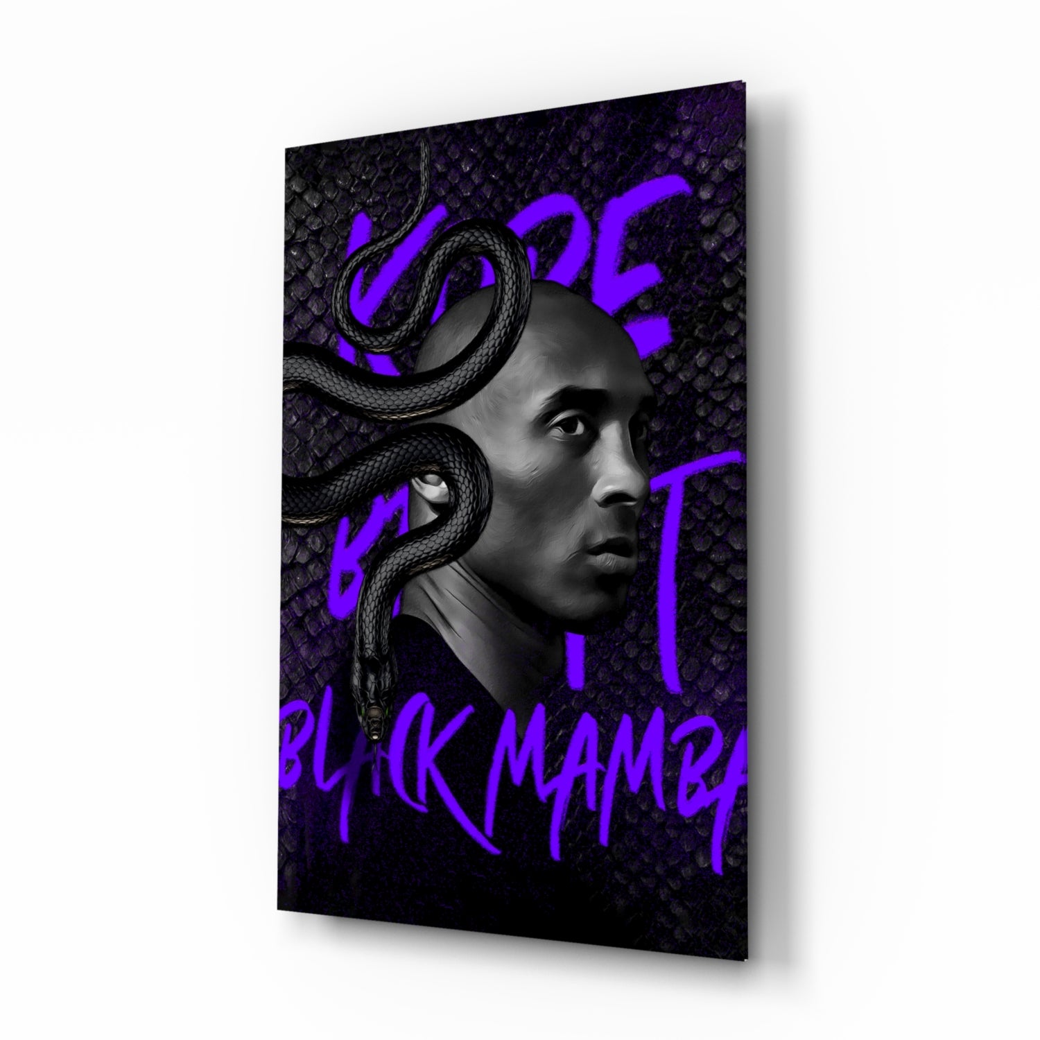 Kobe Bryant, Black Mamba Glass Wall Art || Designers Collection