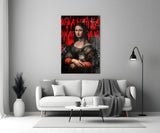 Mona Lisa, The Cat Lover Glass Wall Art || Designers Collection