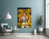 Freddie Mercury, The Queen Glass Wall Art || Designers Collection