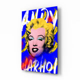 Andy Warhol and Marilyn Monroe Glass Wall Art || Designers Collection