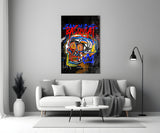 Style of Jean-Michel Basquiat Glass Wall Art || Designers Collection