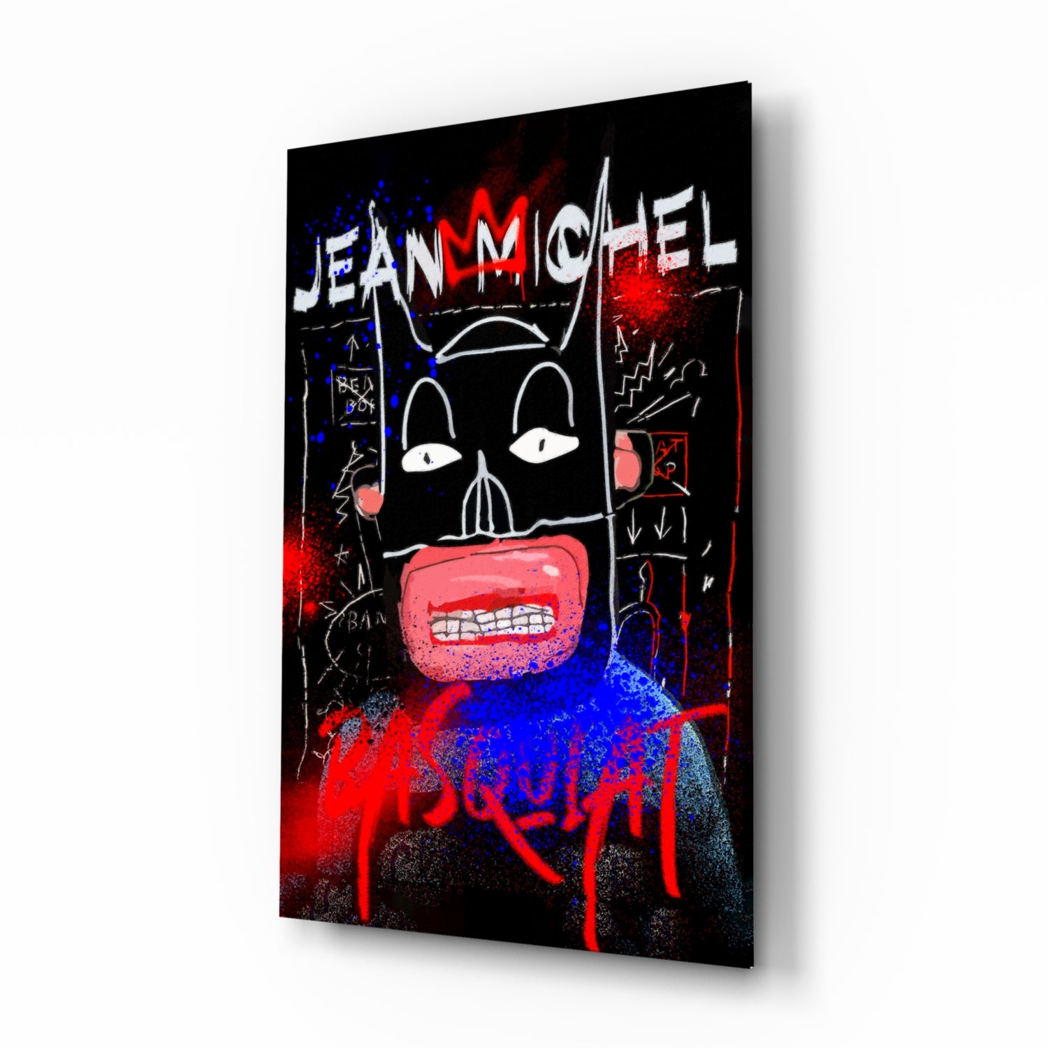 Style of Jean-Michel Basquiat Glass Wall Art || Designers Collection